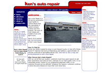 Tablet Screenshot of kensautorepair.com